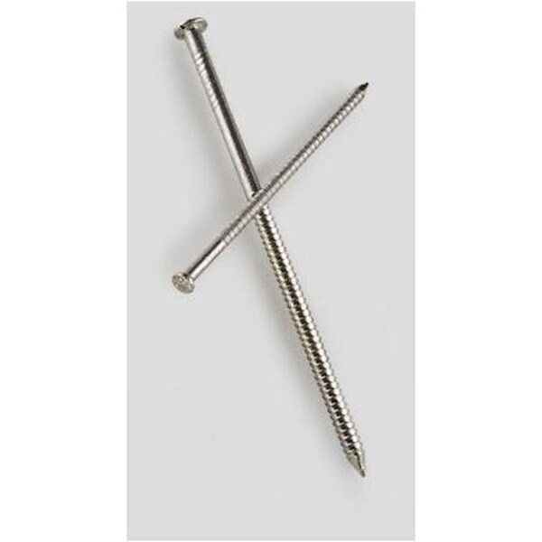 Roofing Nail, 1-1/4 in L, 3D, Stainless Steel, 14 ga